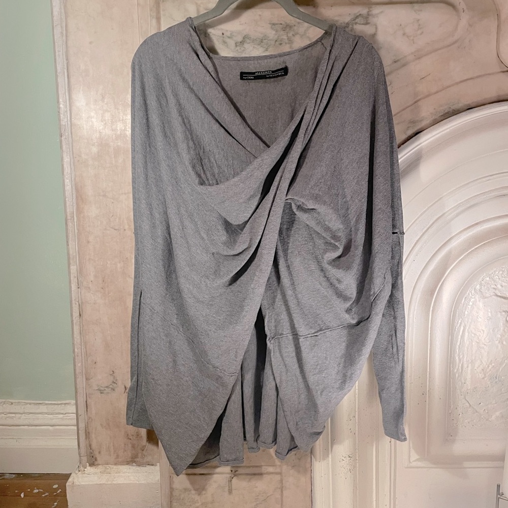 All Saints Twist Grey Sweater